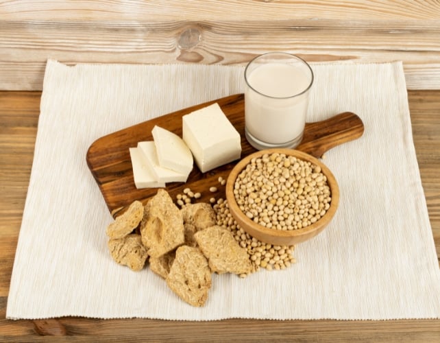 Various soy foods