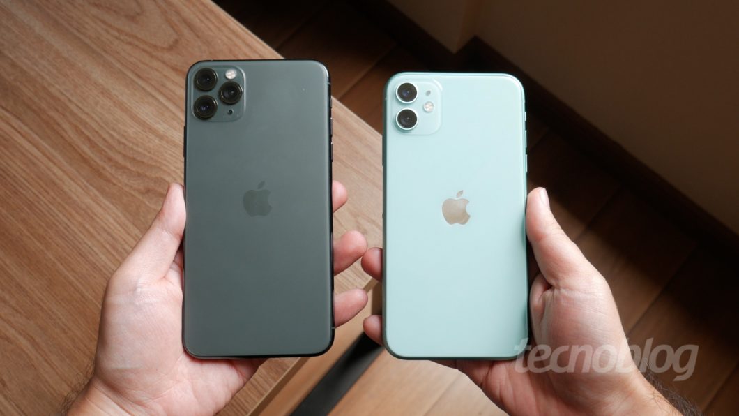 Apple iPhone 11 e 11 Pro Max (Imagem: Paulo Higa/Tecnoblog)