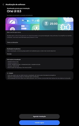 Atualização da One UI 8.5 para o Galaxy S9 FE Plus no Brasil Atualização da One UI 8.5 para o Galaxy S9 FE Plus no Brasil