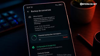 Backup do WhatsApp travando na hora de fazer a criptografia Backup do WhatsApp travando na hora de fazer a criptografia