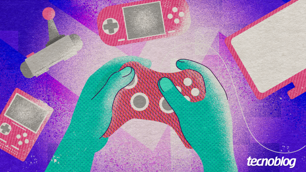 Ilustração de jogos eletrônicos