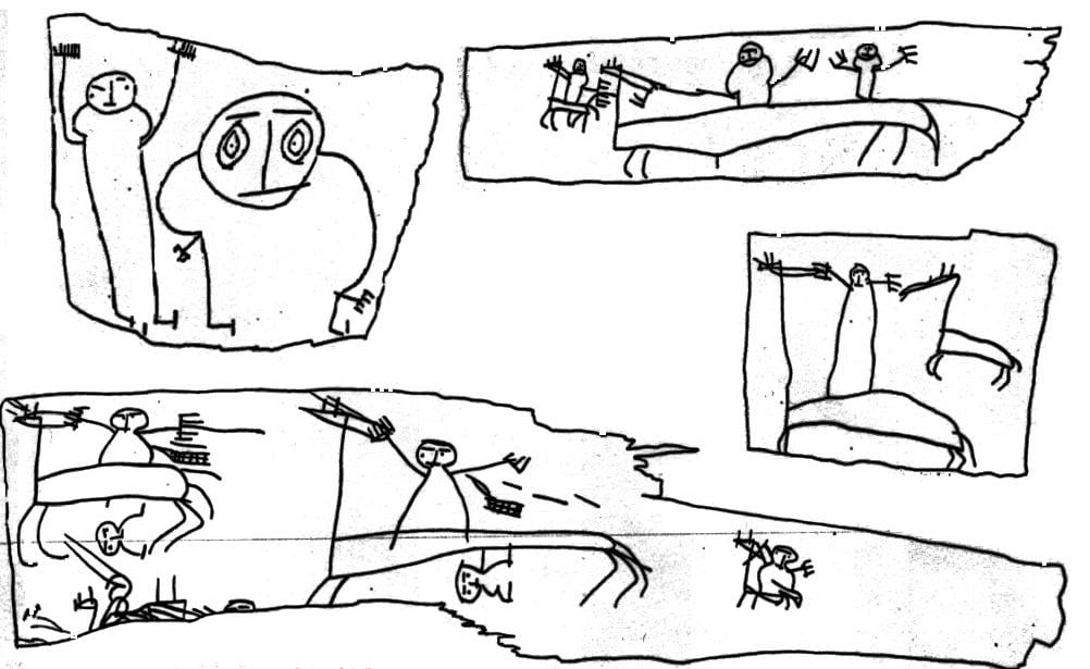 Kids Have Been Drawing Violent Battles And Fantastical Beasts on Their Homework Since The 13th Century