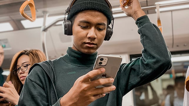 Reading on a phone