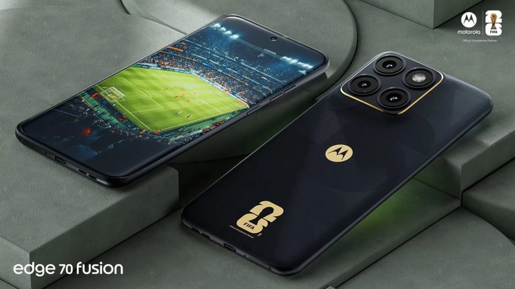 Motorola Edge 70 Fusion FIFA World Cup Collection (imagem: Divulgação/Motorola)