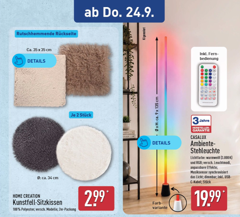 Screenshot des Aldi-Prospekts vom 24. September