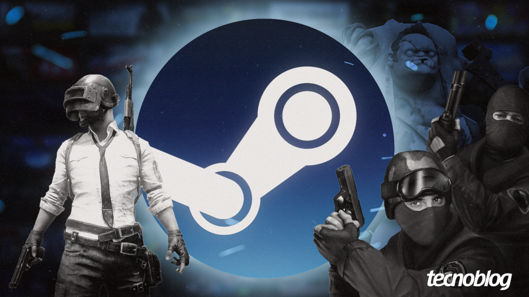 Ilustração da plataforma de jogos Steam