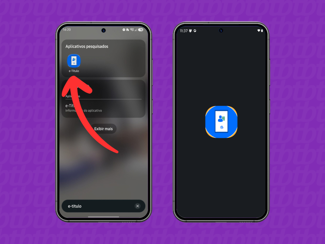 Acessando o e-Título no celular (imagem: Lupa Charleaux/Tecnoblog)