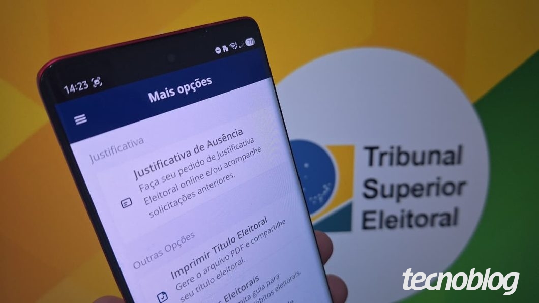 Veja o passo a passo para justificar o voto pelo e-título (imagem: Lupa Charleaux/Tecnoblog)