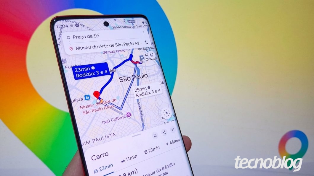 Veja como criar rotas no Google Maps (imagem: Lupa Charleaux/Tecnoblog)