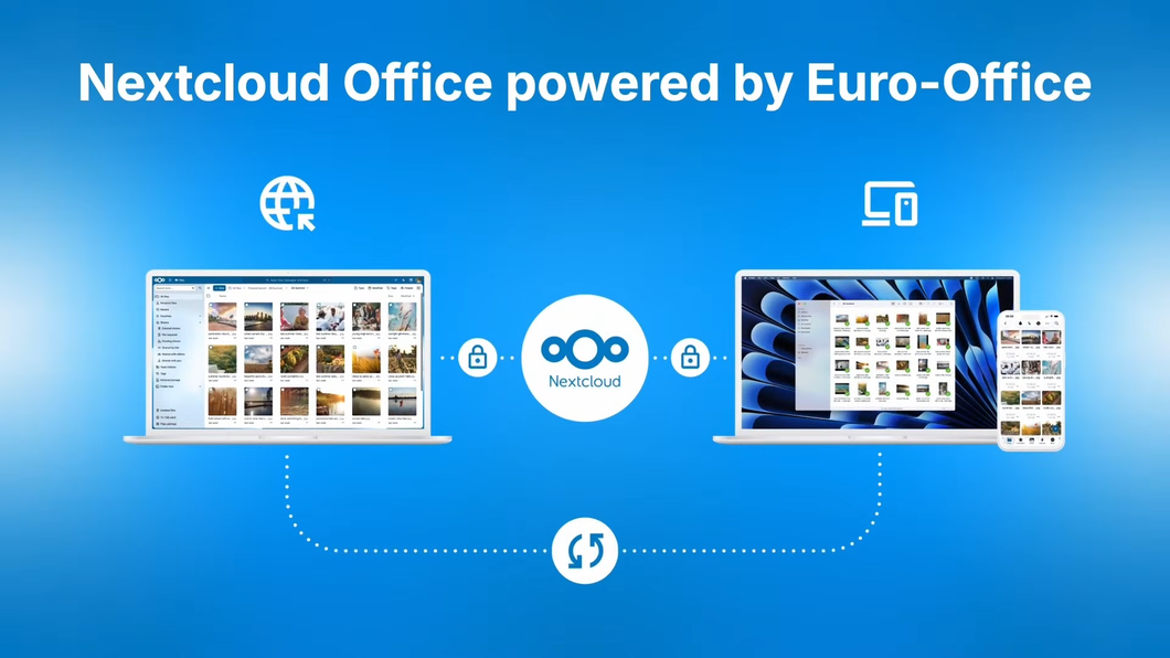 imagem representando integração entre aplicativo Web e Desktop do Euro-Office