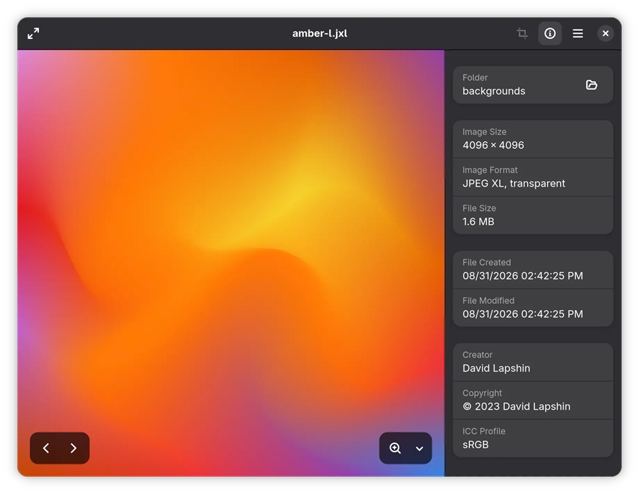 Loupe agora exibe mais metadados