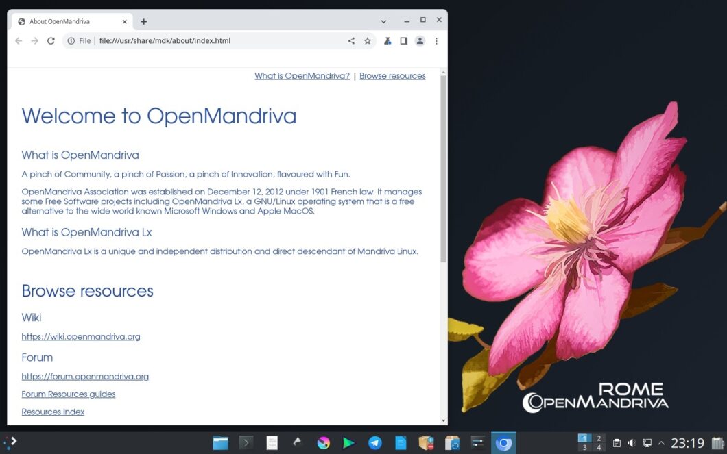 Distribuição OpenMandriva Lx
