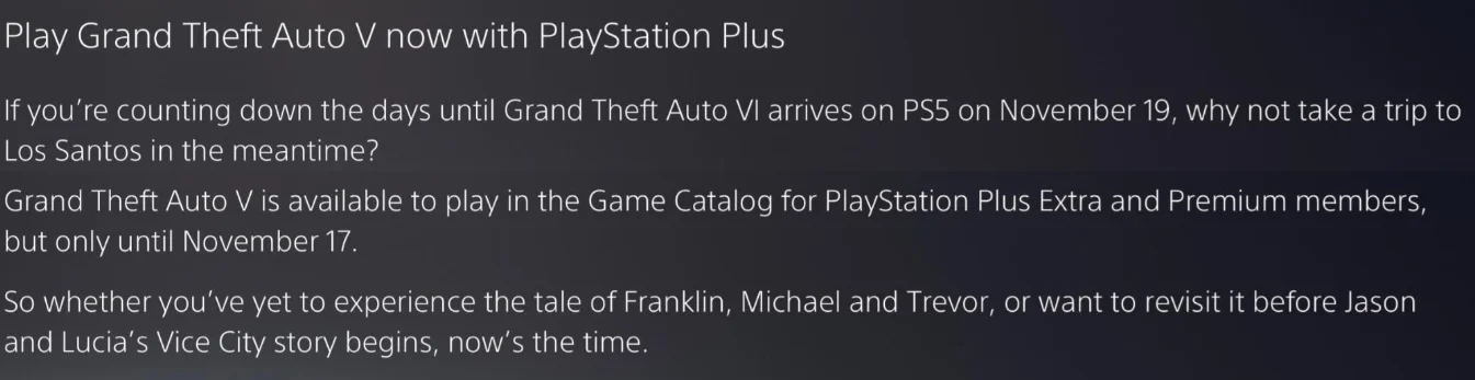 Editar informações da imagem Notificação PS Plus