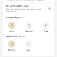Screenshot aus der Dreame-App mit dem T16 Pro Heat