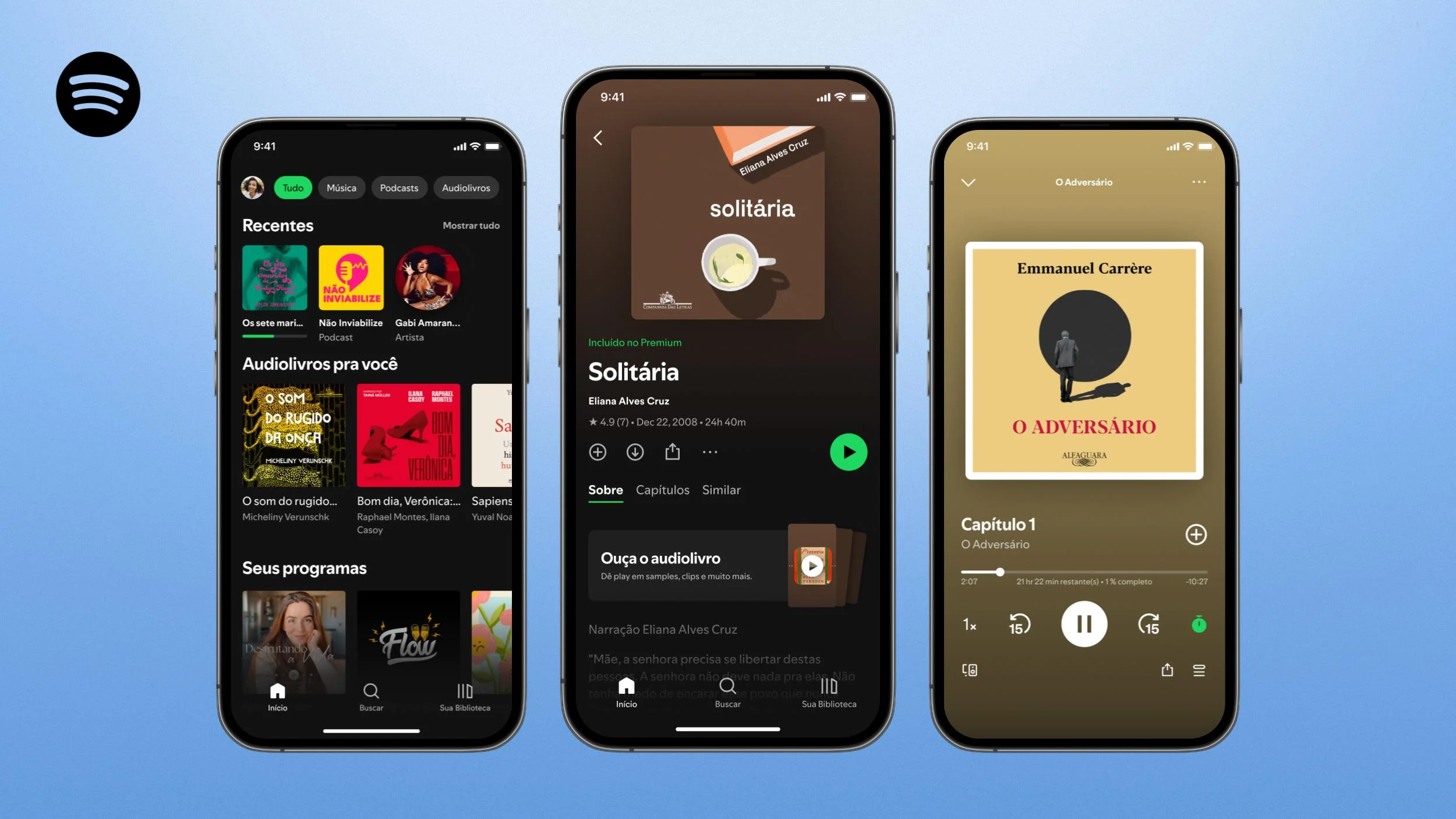 Spotify audiolivros