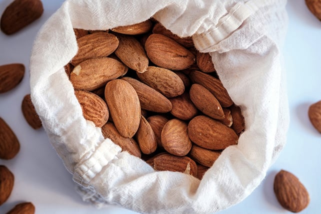 Almonds in a bag