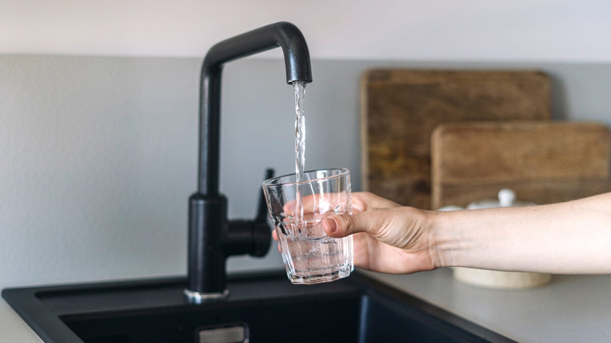Getting water from a tap