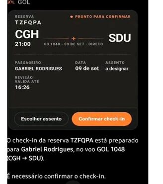 Check-in com ChatGPT