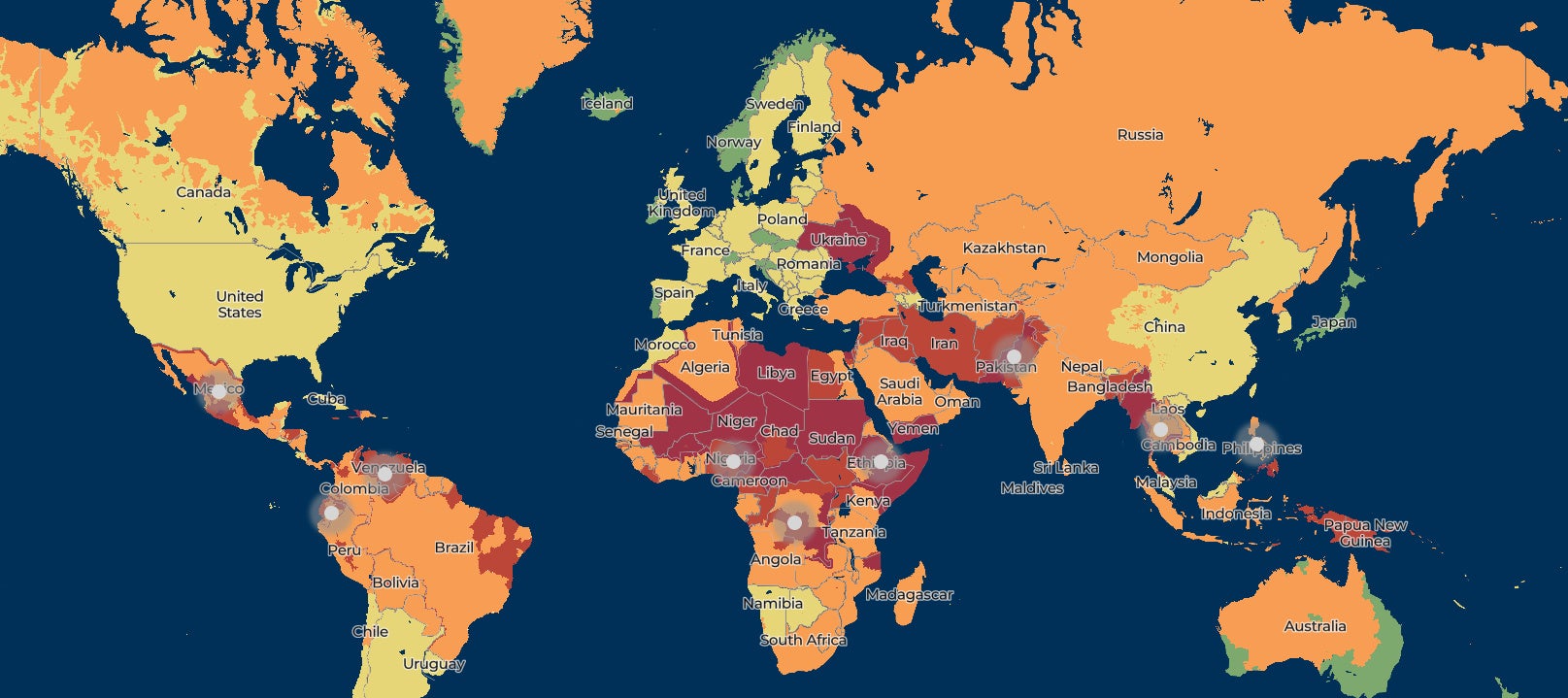 Global Risk Map 2027: Wo man lieber keinen Urlaub machen sollte